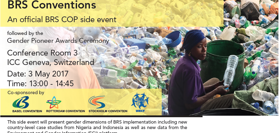3 mai 2017: WECF organise un side-event sur le genre et les conventions chimiques lors de la triple COP 2017