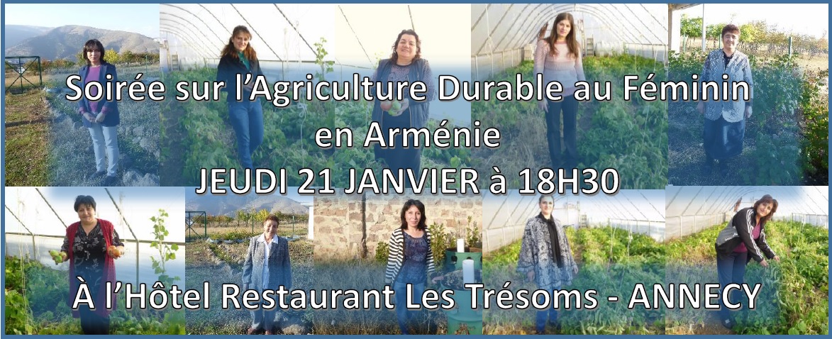 Soirée Agriculture Durable au féminin en France et en Arménie