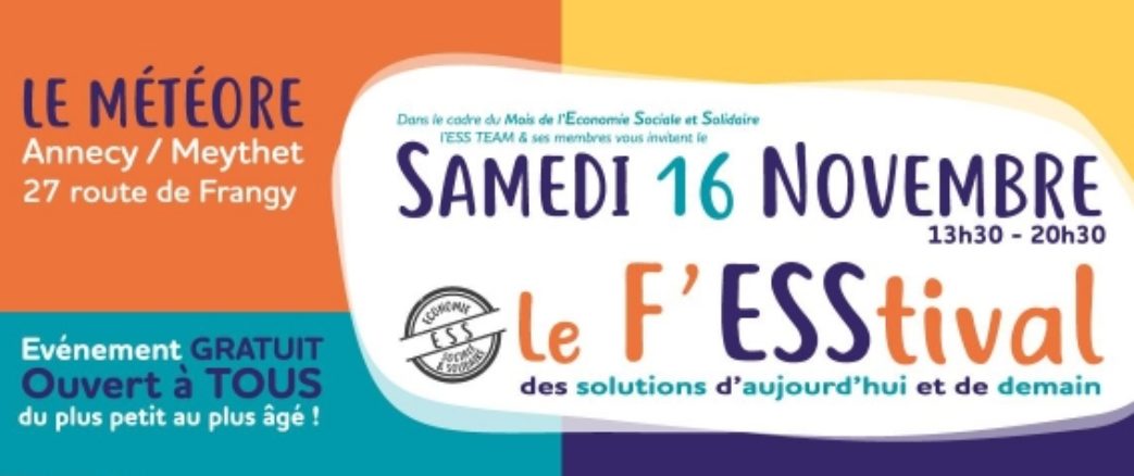 Wecf France sera au F’ESStival le 16 novembre au Météore de Meythet!