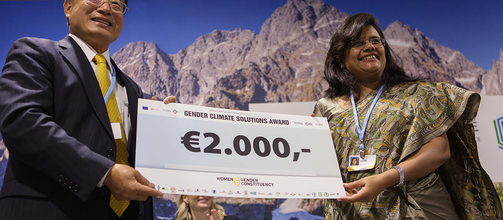 Cérémonie annuelle de remise du Prix Solutions Genre et Climat – COP25 à Madrid