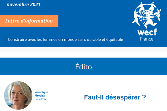 Lettre d’information Wecf France – novembre 2021