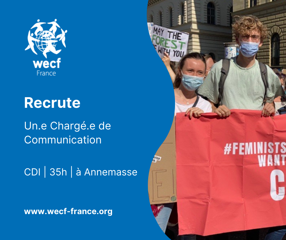 Wecf France recrute : Chargé.e de Communication