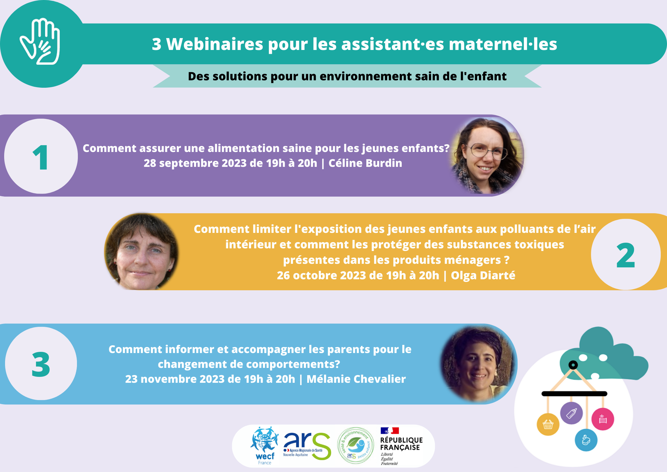 Webinaires de sensibilisation à la santé environnementale pour les assistant·es maternel·les de Nouvelle-Aquitaine
