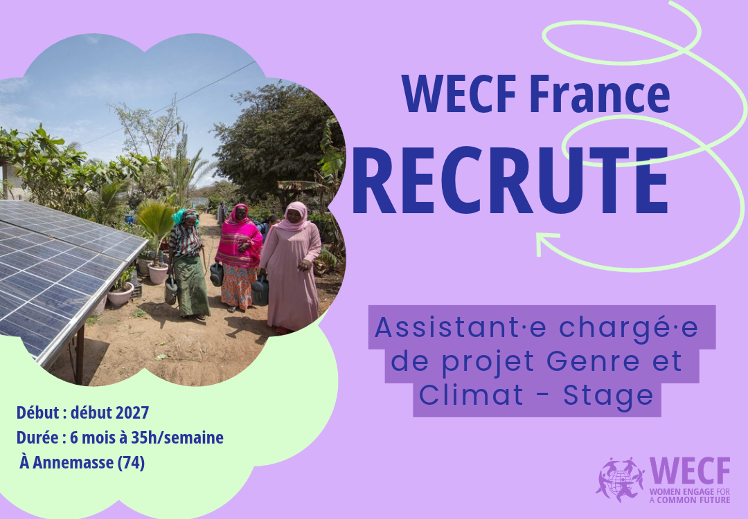 recutement stage gestion de projet genre et climat